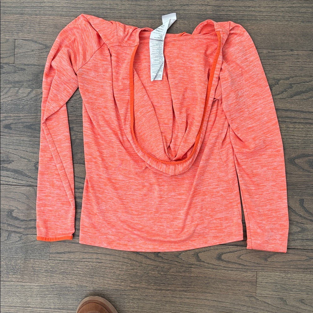 Under Armour Women's Bright Orange Hoodie - Picture 10 of 11